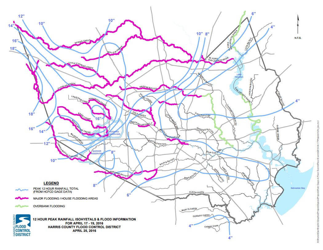 Houston S Tax Day Flooding Put Into Historical Perspective Space City Weather