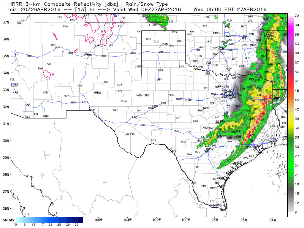 Update on potential for storms in Houston Tuesday night and Wednesday