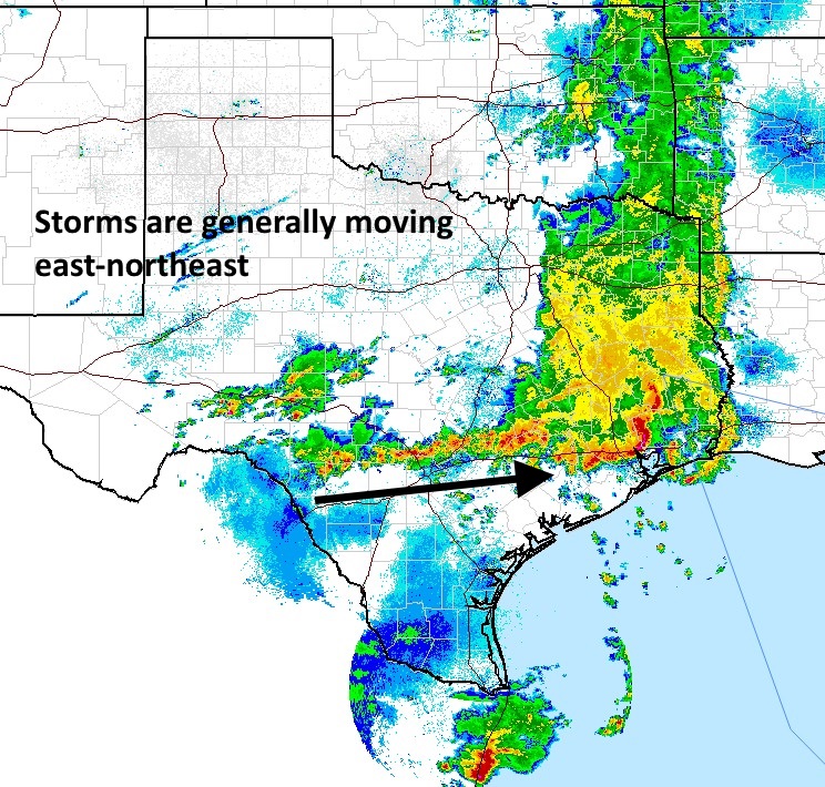 Texas radar as of 6am CT. (NOAA)