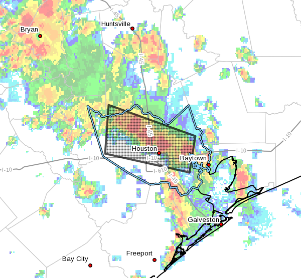 Area of flood advisory in effect until 4:30pm CT. (National Weather Service)