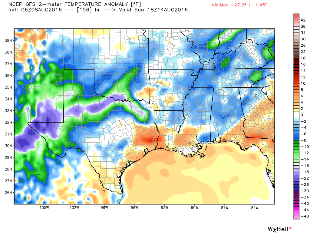 Houston to have a typical August week, but after that showers may come