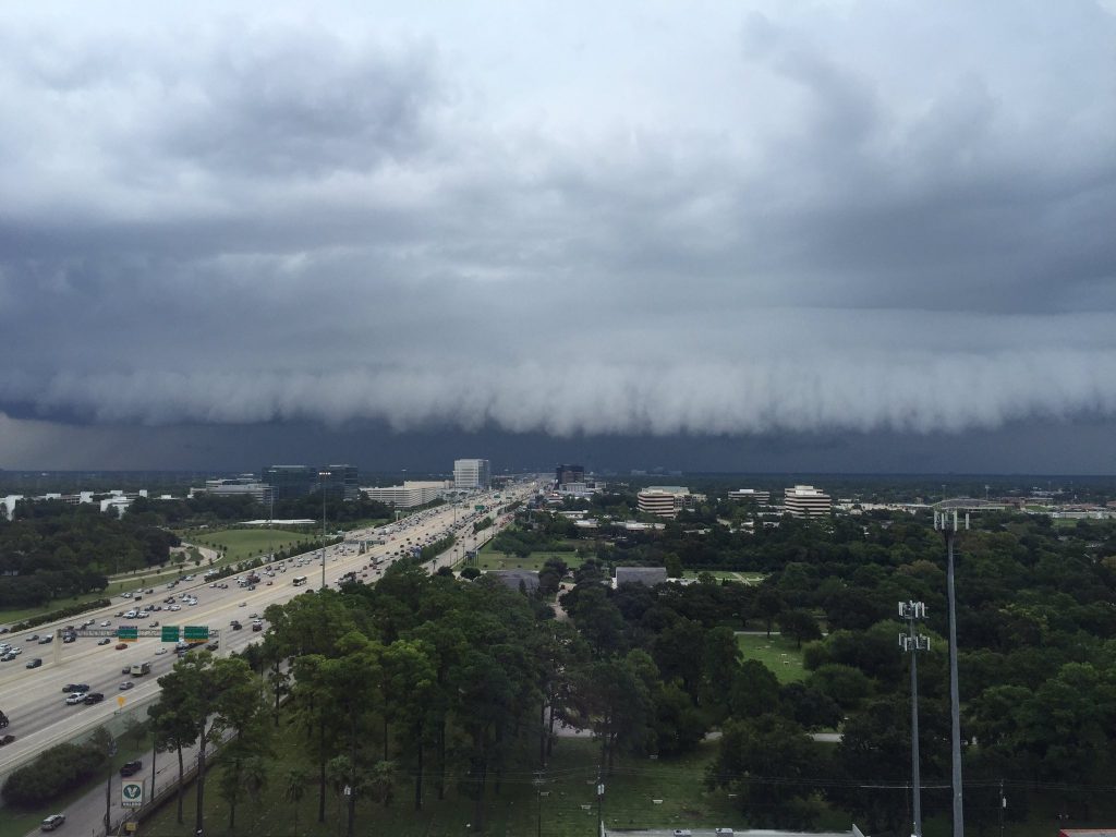 A view of downtown, looking east from Eldridge at the Katy Freeway. (shared by cannonfodder002 on Twitter)