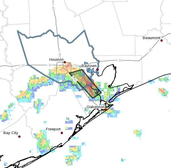Area of flood advisory in effect until 7:45am CT (National Weather Service)