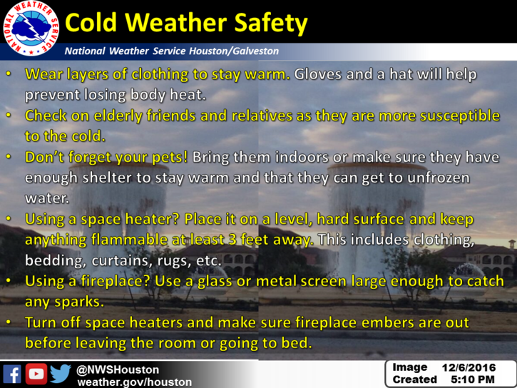 Cold weather safety (National Weather Service)