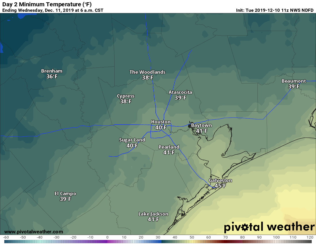 Chilly temperatures return to Houston for midweek – Space City Weather