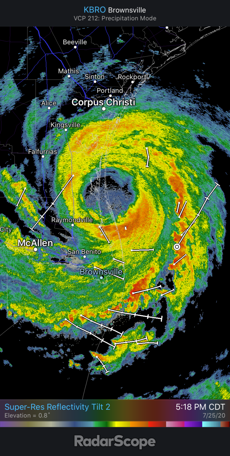 Hurricane Hanna reaches Padre Island, brings heavy rains to South Texas