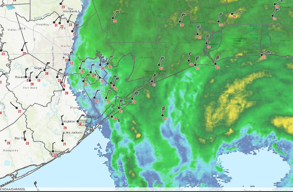 Delta Moving Northeast To Louisiana, Brushing Houston With Winds 