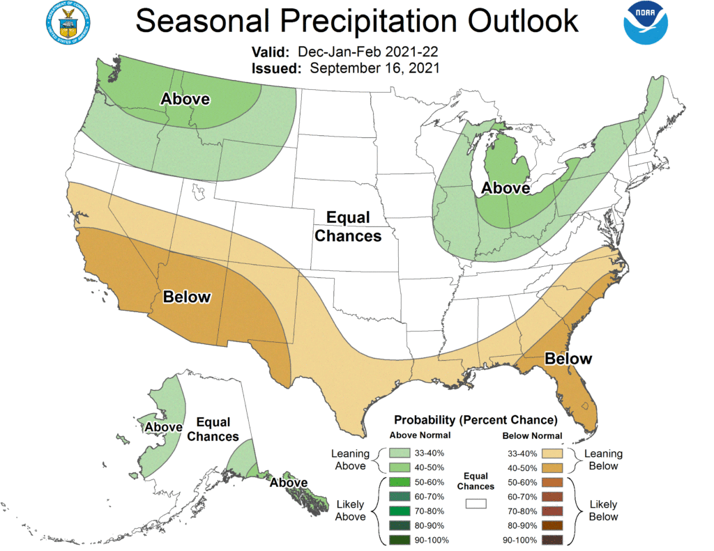 NOAA U.S. Winter Outlook 2021-22