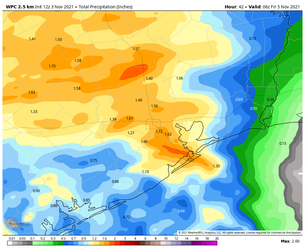 WPC's Short Range Forecasts (Days 0.5 - 2.5) - NDFD Precipitation