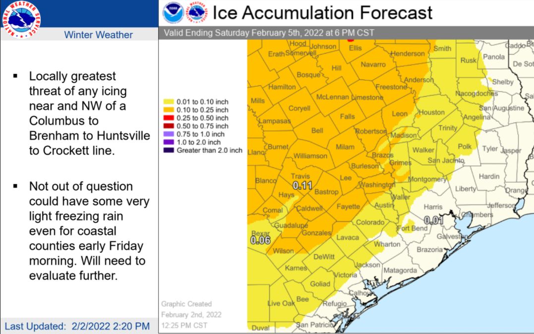 Arctic front on track for Houston tonight, will bring cold air and a ...