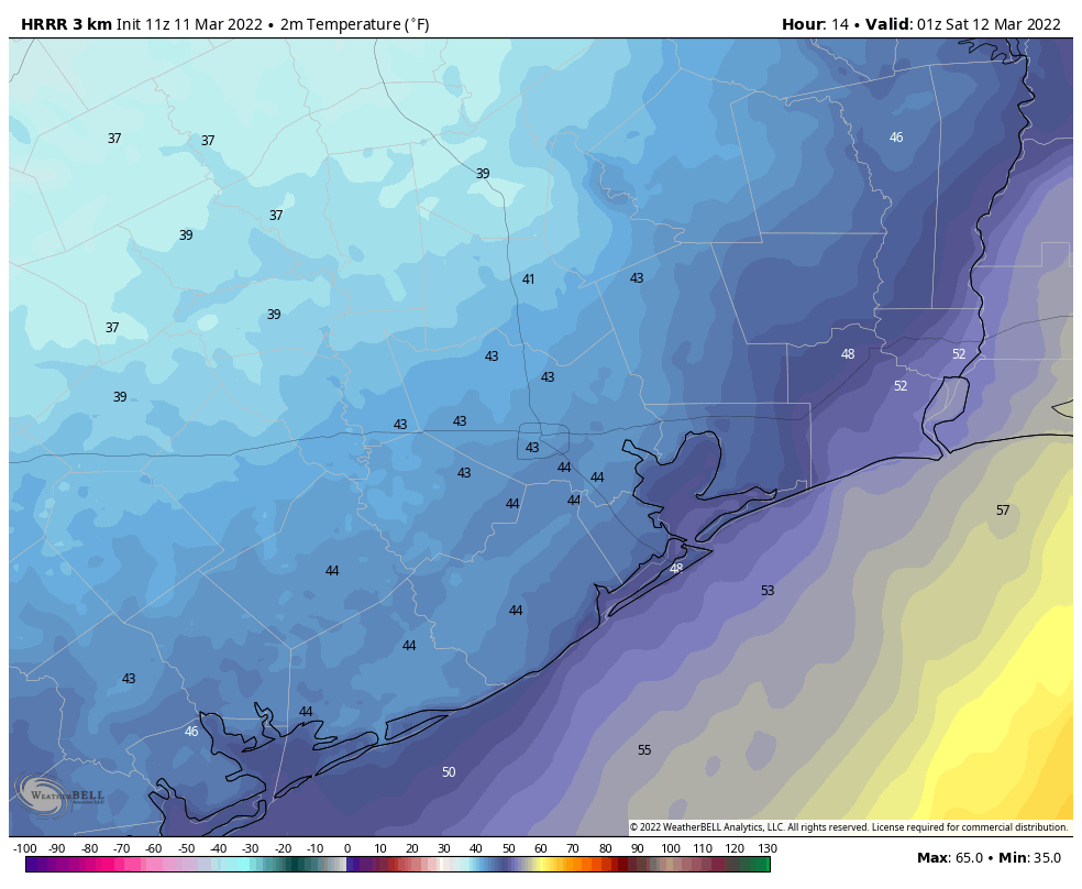 A strong front will plunge Houston back into winterlike weather for a