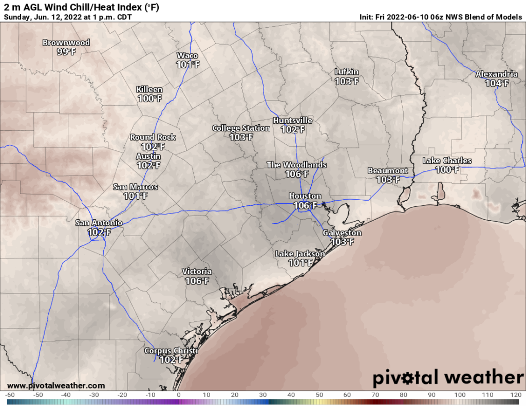 Sweltering and pretty parched over the next 7 to 10 days in