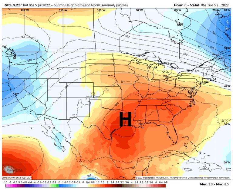 High pressure is back, and will continue to dominate our weather