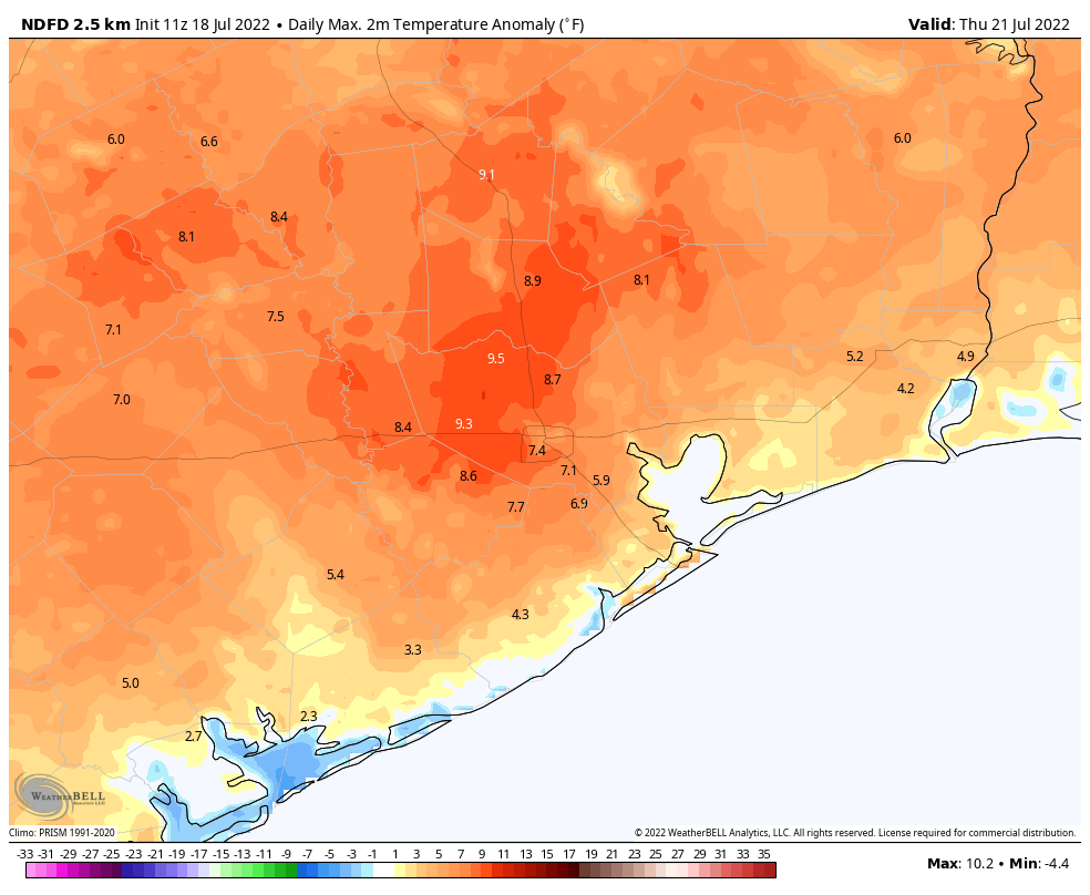 dallas to houston drive weather