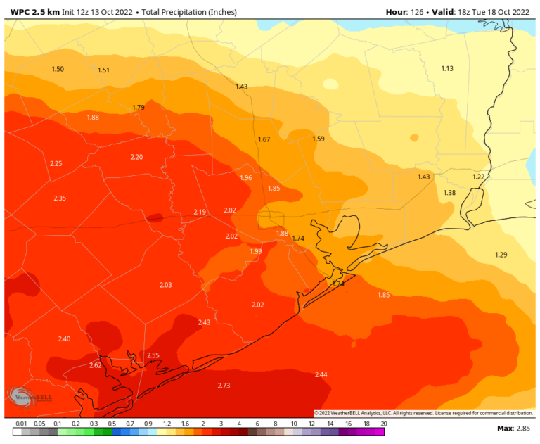 Houston may finally get significant relief in terms of rainfall, and