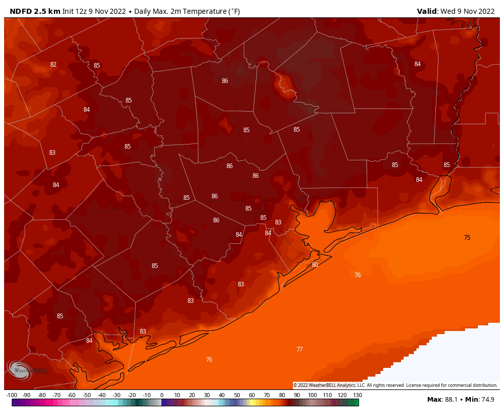 Parts of Houston could drop into the 30s this weekend for the 