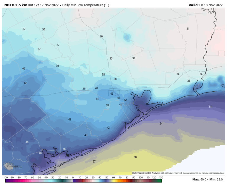 After some sunshine today, Houston will face a sustained stretch of