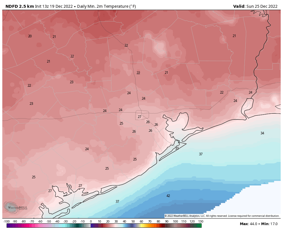 A prolonged hard freeze is coming to Houston just ahead of the