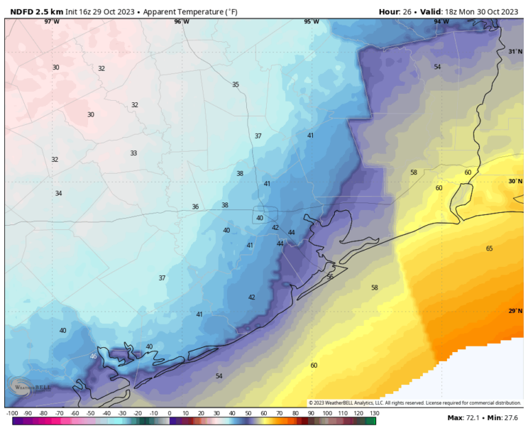 Winter is mere hours away from Houston—steel thyselves for wind and