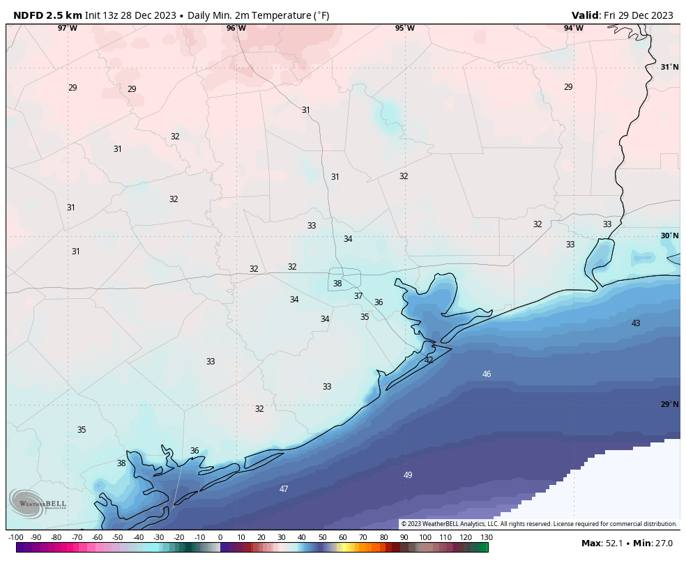 We Ll Warm Up Briefly On New Year S Eve Before Starting 2024 With A   Ndfd Houston T2m F Min Last24 3808000 2 