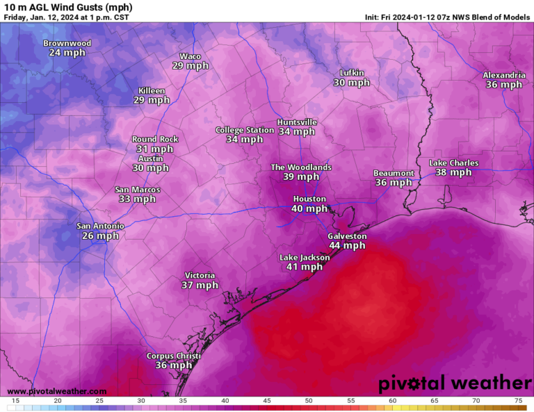 After a windy day and a nice Saturday, cold arrives in Houston on ...