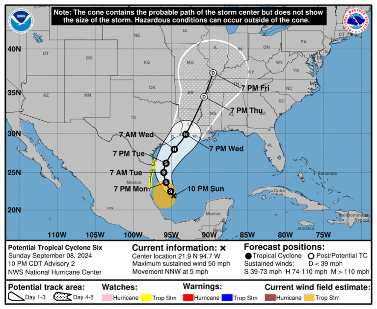 Tropical Storm Francine likely to form off the Texas coast, with a ...
