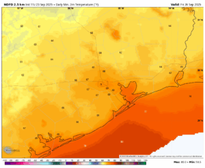 Chance of storms and heavy rainfall on Wednesday ahead of a modest cool ...