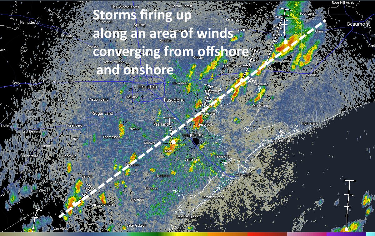 Widespread showers and thunderstorms likely today in Houston